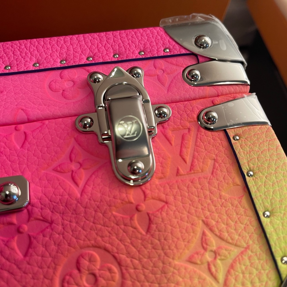 New! RARE LIMITED EDITION Louis Vuitton Virgil Cotteville 40 leather multicolor! - Picture 5 of 16